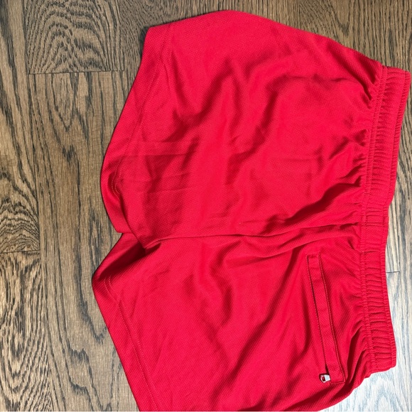 Red Men's swim Shorts - Picture 2 of 3